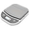 Digital scale with gray lid. Display shows 0. Control panel with 'ON/TARE/OFF'.