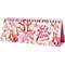 Desk calendar with pink spiral binding, printed with coral pattern and the words 'Let it flow'.