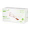 Witte doos met handschoenen, merk: medi-inn. Opdruk: Nitril White Plus, maat M, 100 stuks.