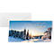 Weihnachtskarten Sigel Winter Wonderland, DIN lang, Winterlandschaft, für Drucker/Kopierer geeignet, Umschläge, FSC®-Papier, blau-gold-weiß, 25 Stück
