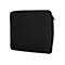 Schwarze Laptoptasche mit Textur vor weißem Hintergrund.