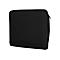 Schwarze Laptoptasche mit ReiÃŸverschluss, leicht schrÃ¤g vor weiÃŸem Hintergrund.