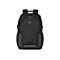 Schwarzer Rucksack mit roter Akzentfarbe. Vorne befindet sich das Wenger-Logo.
