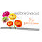 Wenskaart Korsch gefeliciteerd - Wij feliciteren, met kleurrijk motief &amp; enveloppen, liggend formaat, B 206 x H 103 mm, karton, wit, 10 stuks