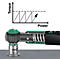 WERA Drehmomentschlüssel Safe-Torque A 2, 1/4 Zoll, L 244 mm, Arbeitsbereich 2-12 Nm, überrutschend, mit Werkszertifikat