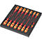 WERA gereedschapsmodule 9711, VDE-schroevendraaierset, 16-delig, schuimrubberen inzet, B 360 x H 60 x D 405 mm