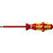 Tournevis rouge avec manche jaune. Marque : Wera.
