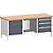 Werkbank met kast 2078-2.8, antracietgrijs