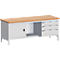 Werkbank met kast 2078-2.8, lichtgrijs