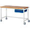 Werkbank serie 8000, verrijdbaar, met hangende schuiflade, B 1500 x D 700 x H 880 mm