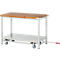 Werkbank serie 8000, verrijdbaar, neerlaatbaar, Legbord, B 1250 x D 700 x H 880 mm