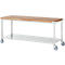 Werkbank serie 8000, verrijdbaar, plaatstalen legbord, B 2000 x D 700 x H 880 mm