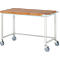 Werkbank serie 8000, verrijdbaar, werkblad massief beukenhout, B 1250 x D 700 x H 880 mm