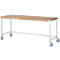 Werkbank serie 8000, verrijdbaar, werkblad massief beukenhout, B 2000 x D 700 x H 880 mm