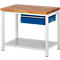 Werkbank serie 8001, vast, in hoogte verstelbaar, B 1000 x D 700 x H 840-1040 mm
