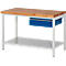 Werkbank serie 8001, vast, in hoogte verstelbaar, B 1250 x D 700 x H 840-1040 mm