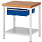 Werkbank serie 8001, vast, in hoogte verstelbaar, B 750 x D 700 x H 840-1040 mm