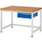 Werkbank serie 8001, vast, met schuiflade, B 1250 x D 900 X H 840 mm