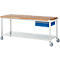 Werkbank serie 8001, verrijdbaar, met schuiflade, met legbord, B 2000 x D 700 x H 880 mm