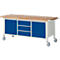 Werkbank Serie 8569, verrijdbaar, 3 schuiflades, 2 deuren