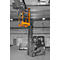 Werkmand Bauer type SIKO-G, voldoet aan DGUV 208-031, tot 2 personen &amp; tot 300 kg, voetafdruk 740 x 1140 mm, gereedschapsbak &amp; inrijvakken, staal