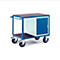 Werkplaatswagen voor zware belasting met stalen kast, 1000 x 700 mm, draagvermogen 1000 kg