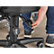 Werkstoel Allrounder, zonder armleuningen, permanent contact, met wielen, kunstleer, blauw