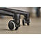 Werkstoel Allrounder, zonder armleuningen, permanent contact, met zit-stop-wielen, PU-bekleding, zwart