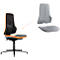 Werkstoel bimos NEON, synchroonmechanisme, basismodel zonder bekleding, met glijders, flexband oranje