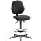 Werkstoel COUNTER Basic, glijders, antraciet