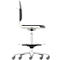 Werkstoel Labsit hoog, integraalschuim, zit-stop-wielen, B 450 x D 420 x H 560 - 810 mm, wit