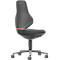 Werkstoel TEXON 2 in zwarte stof, ergonomisch en comfortabel, met Auto-Motion technologie en wielen
