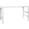Werktafel Ergo, elektro-hydrauliek, blad PVC afwerking, 1750 x 800 mm, lichtgrijs