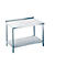 Werktafel van rvs met legbord, 850 x 700 x 1000 mm