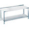 Werktafel van rvs met legbord, 850 x 700 x 1400 mm