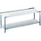 Werktafel van rvs met legbord, 850 x 700 x 1800 mm