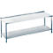Werktafel van rvs met legbord, 850 x 700 x 2000 mm