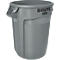 Wertstoffsammler, Polyethylen, rund, 121 l, grau