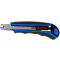Westcott cutter de sécurité Autoload, poignée Softgrip, 18 mm, 5 lames de rechange, noir/bleu, approuvé TÜV/GS