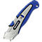 Blue and silver utility knife with the text "WESTCOTT".