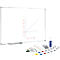 Whiteboard 2000 MAUL en + lot de 31 accessoires, argenté