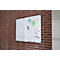 Whiteboard 2000 MAULpro, wit kunststof gecoat, magnetisch, frame zilver, B 1200 x H 900 mm + 15-delige accessoireset