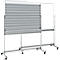 Whiteboard en planbord, mobiel, B 1485 x H 1185 mm, met insteekvakjes