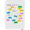 Whiteboard ESSENCE Legamaster - frameloos - geëmailleerd - B 1000 x H 1500 mm - met afgeronde hoeken 