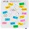 Whiteboard ESSENCE Legamaster - frameloos - geëmailleerd - B 1195 x H 1195 mm - met afgeronde hoeken 
