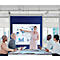 Whiteboard Franken X-tra!Line, emaillierte Oberfläche, magnethaftend, beschriftbar, inkl. Ablageschale, B 2000 x H 1000 mm, Stahl/Aluminium, weiß-silber