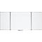 Whiteboard-Klapptafel MAULstandard, grau kunststoffbeschichtet, magnethaftend, 2 Flügel, B 1200 x H 1000 mm