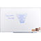 Grosse, weisse Tafel mit blauem Text "Customer Journey" und einem Trichter-Diagramm. Daneben ein Schwamm und Magnete.