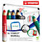 Whiteboard Marker Stabilo MarkDry, Rundpsitze, 1-10 mm, schnell trocknend, 4er Etui, schwarz/blau/rot/grün