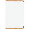 Whiteboard Rocada Natural, magnethaftend, Hoch/Quer, Ablageschale, Stahl auf Melaminholz, B 750 x H 1150 mm